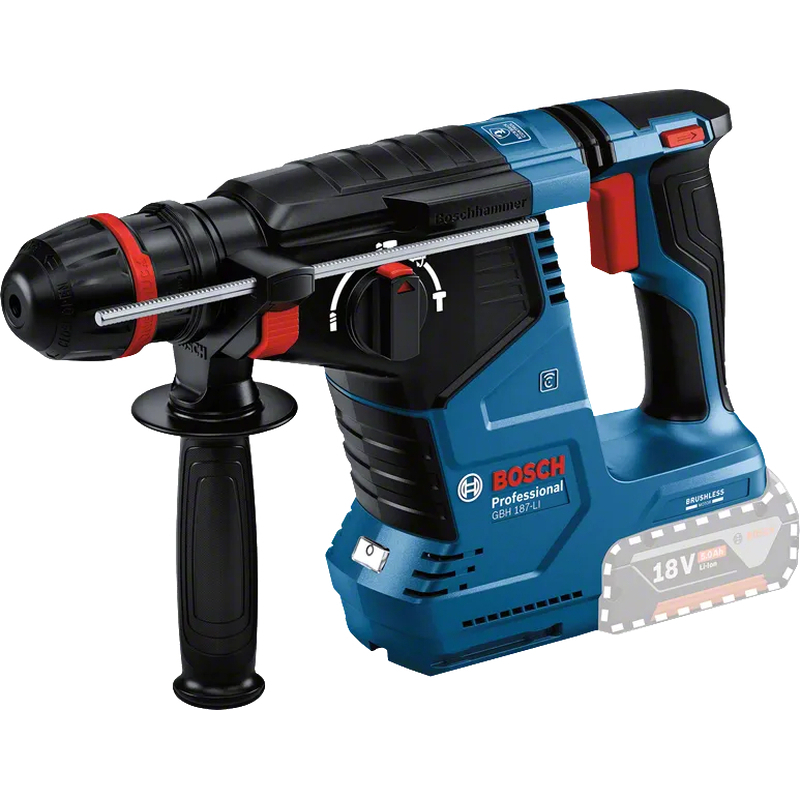 Bosch GBH 187-LI Solo Akülü SDS Plus Kırıcı Delici 18V 2.4J (Akü ve Şarj Cihazı Yok)-0611923020