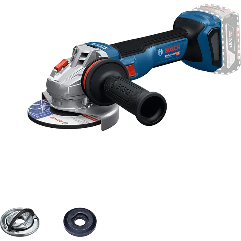Bosch GWS 18V-11 Solo Akülü Avuç Taşlama 18V 125mm (Akü ve Şarj Cihazı Dahil Değil)-06019N4101